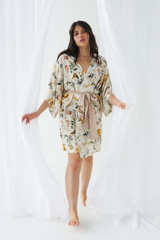 KIMONO W KOLAŻOWY WZÓR LIMONE