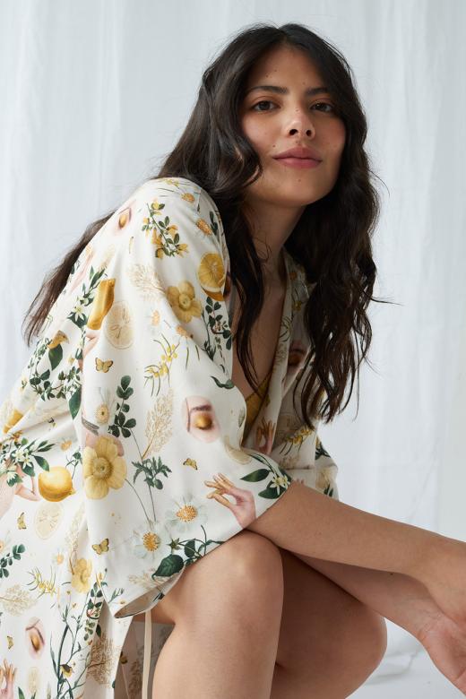 KIMONO W KOLAŻOWY WZÓR LIMONE