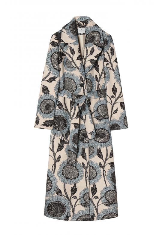 OVERSIZED LADIES' COAT WITH PRINT ANAMO