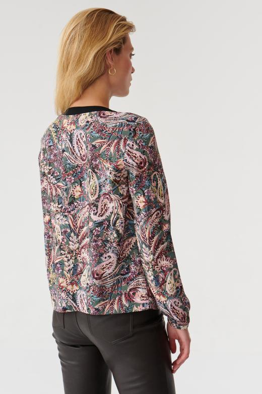 LADIES’ LOOSE PATTERNED BLOUSE OSLO