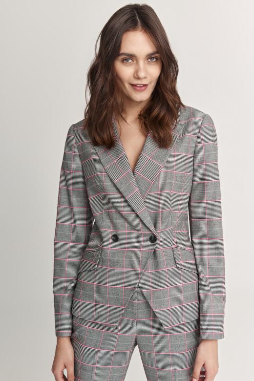 LADIES' CHECKERED JACKET KOJOTI