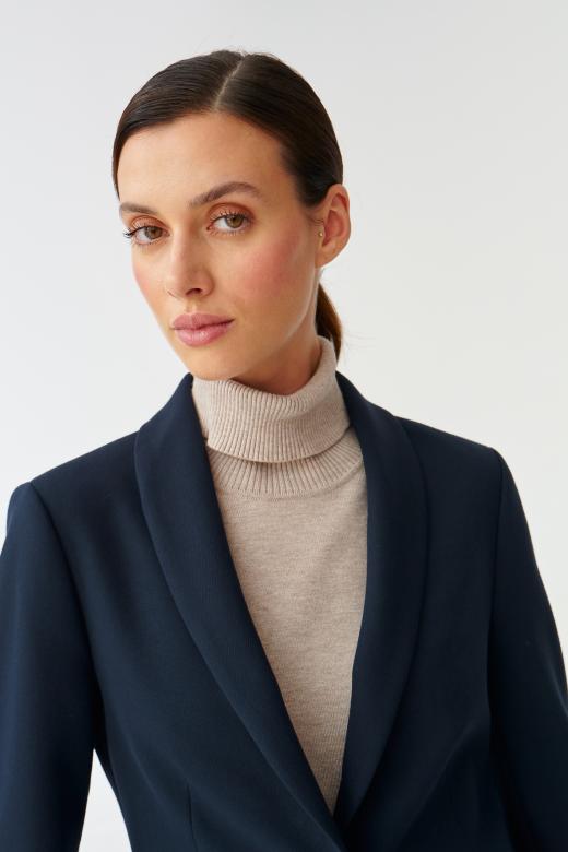 Ladies classic navy blazer best sale