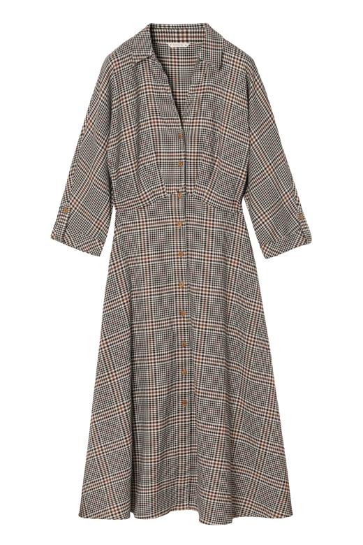 LADIES’ CHECKERED MIDI DRESS SAMOTALI