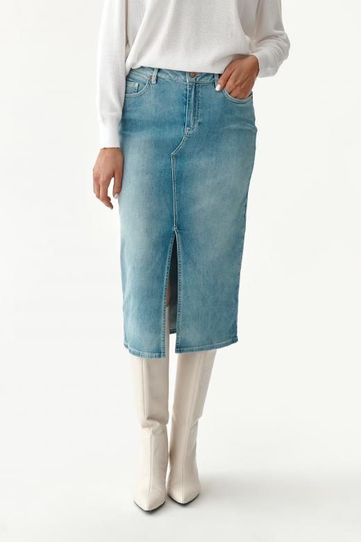 LADIES' DENIM SKIRT ZONIKA