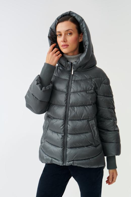 LADIES’ PADDED JACKET WITH HOOD EMIKIA