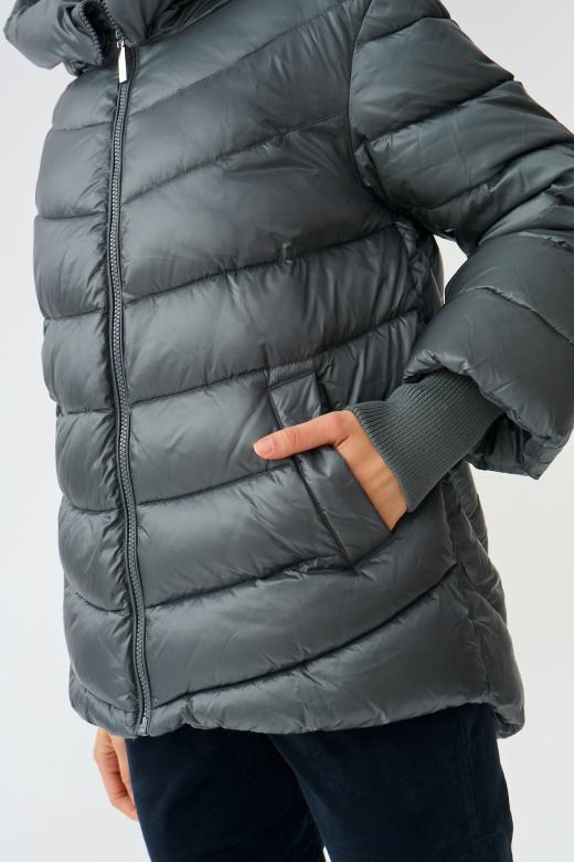 LADIES’ PADDED JACKET WITH HOOD EMIKIA