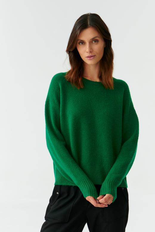 CLASSIC LADIES’ SWEATER WITH ROUND NECKLINE KOBRO