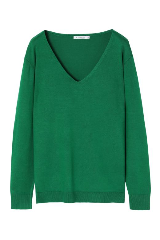 CLASSIC LADIES’ SWEATER WITH V-SHAPED NECKLINE TESSA 2