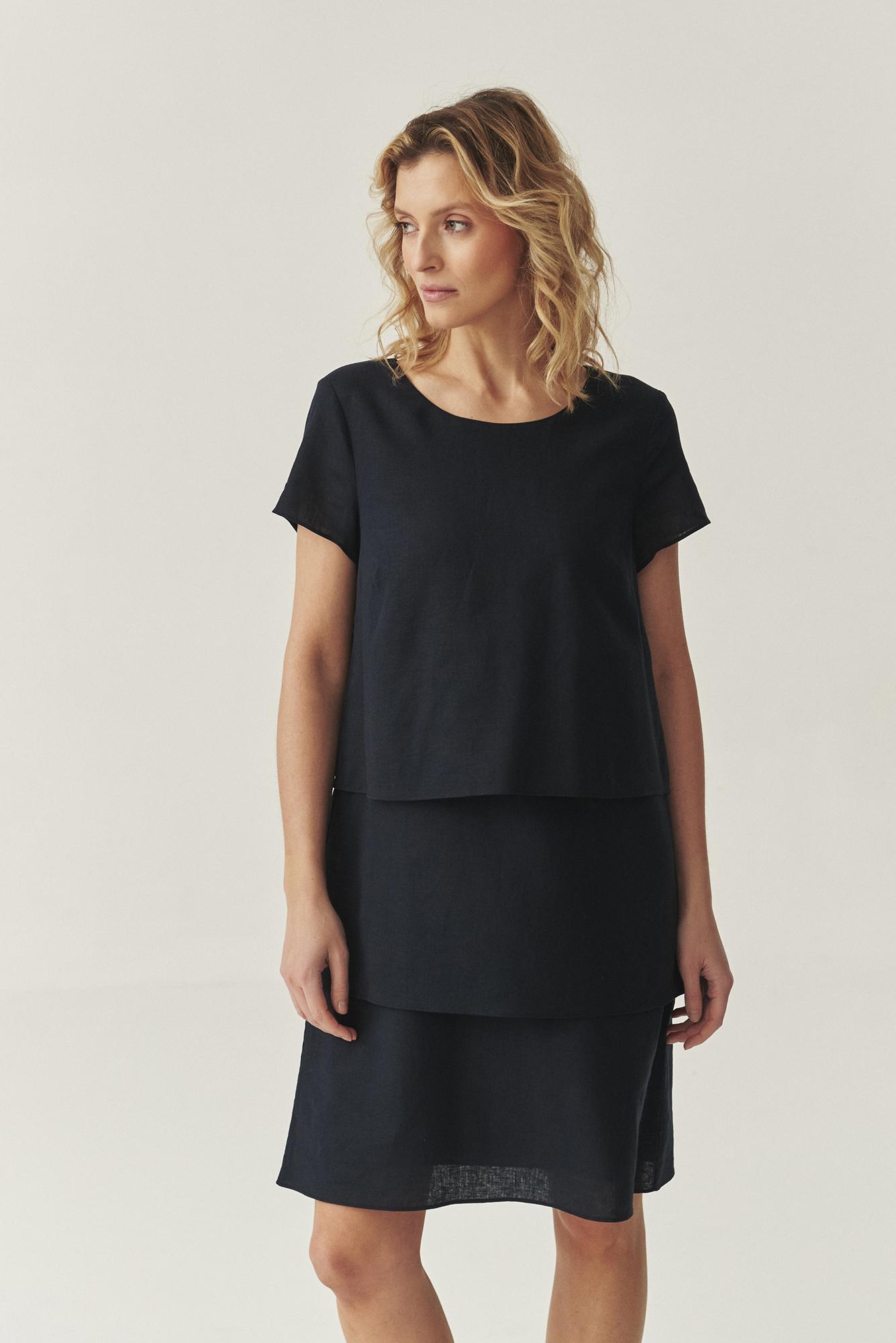 AIRY DRESS WITH LINEN -PAMI 1
