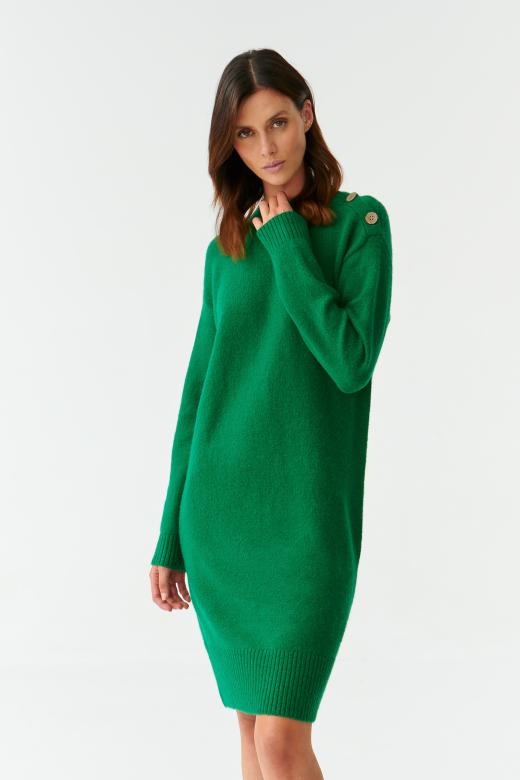 LADIES’ DRESS WITH A HALF TURTLENECK ANICA