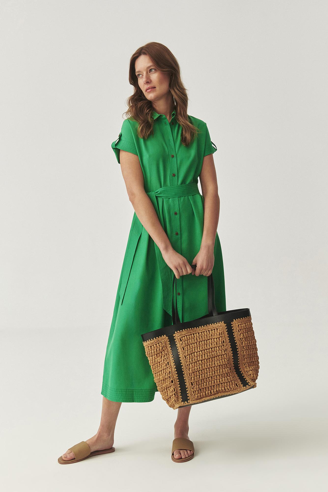SHORT SLEEVE SHIRT DRESS - NICOLETTA 1