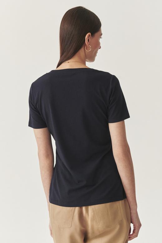 PRZEWIEWNY T-SHIRT Z BAWEŁNĄ I MODALEM - LISA