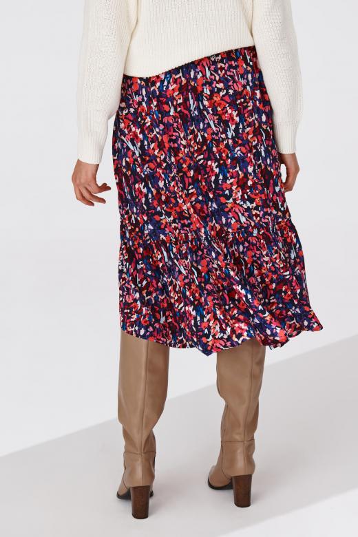 PATTERNED MIDI SKIRT SOLMA