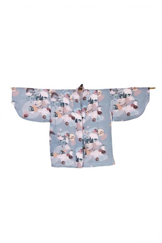 HAORI KIMONO MENTE APERTA BLUE