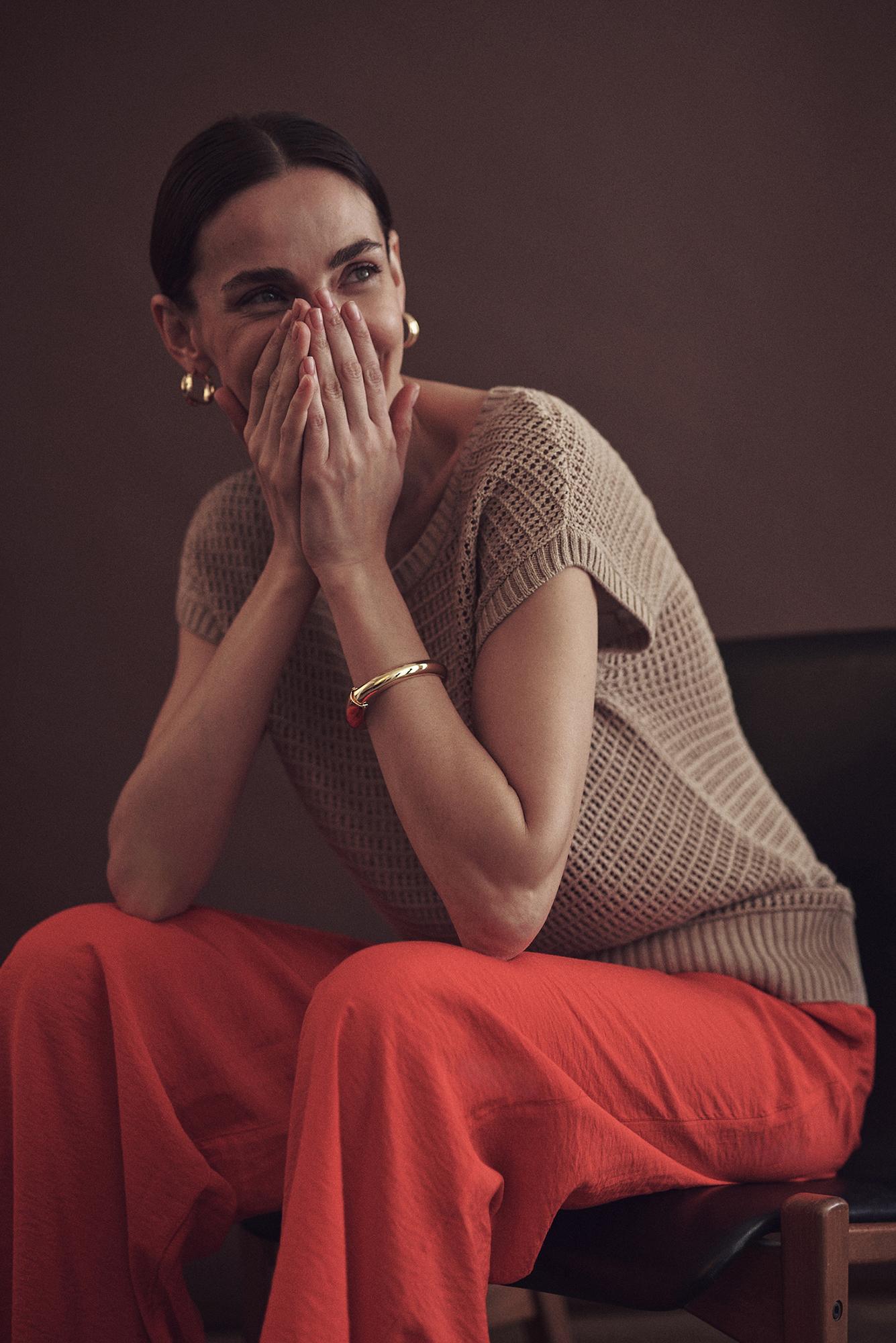 LOOSE-FITTING BLOUSE WITH LINEN - LORETTO
