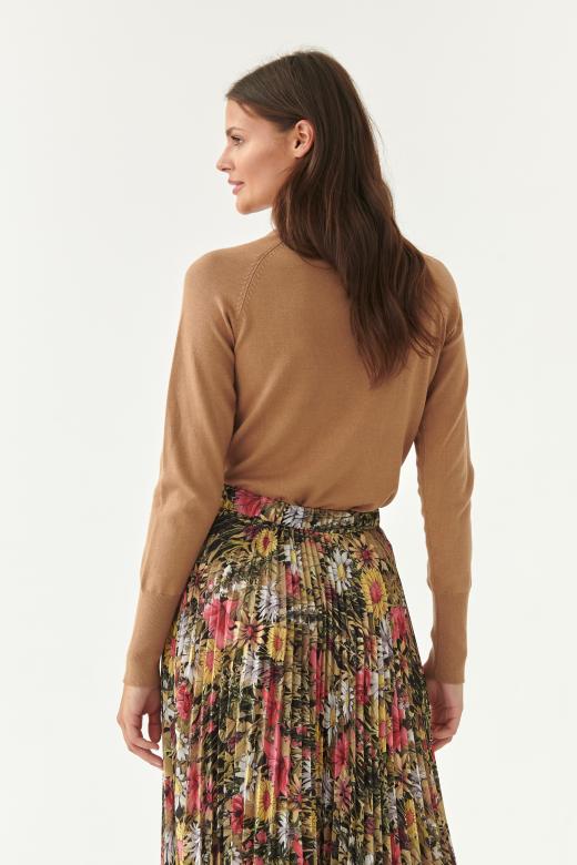 SWETER DAMSKI Z GOLFEM NEKOKI