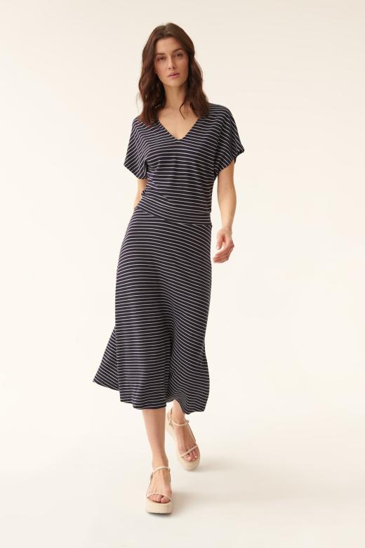 WOMEN’S SHORT SLEEVE STRIPED DRESS AVANA