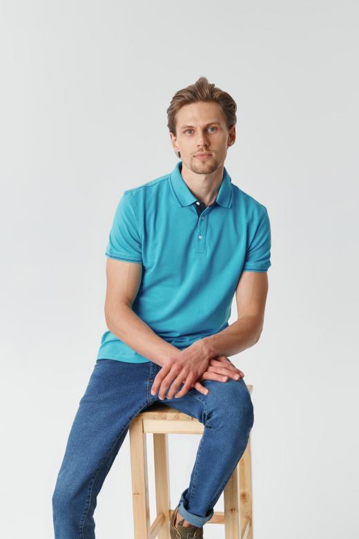 MEN'S KNITTED POLO SHIRT JAY 3