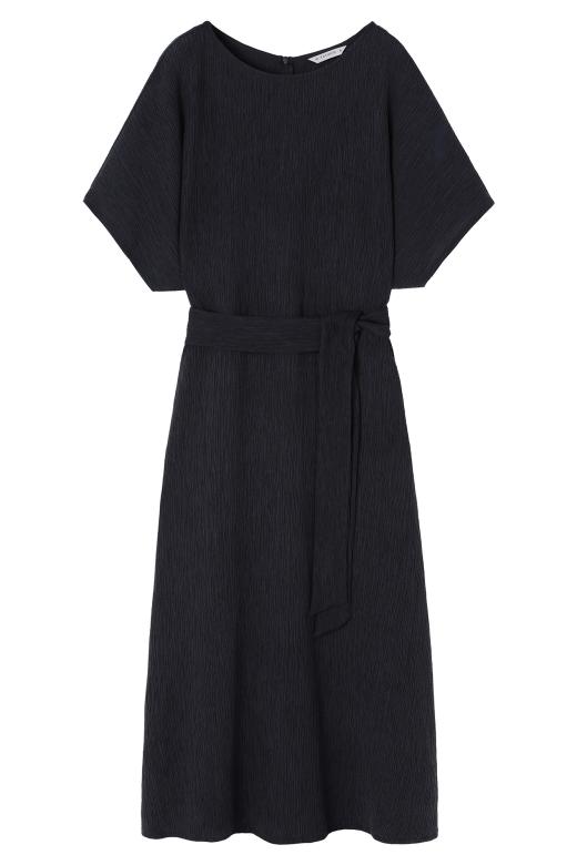 ROCHIE MIDI AIRY DIN MATERIAL CREȚ - LUNIZMA