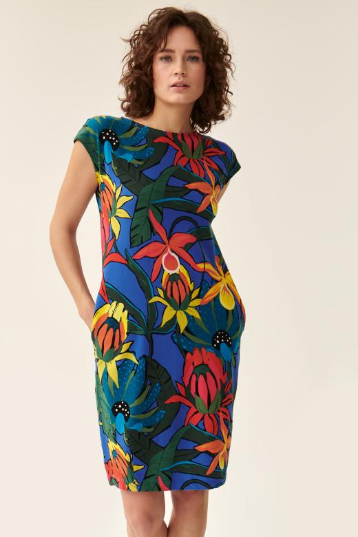 ROCHIE TRICOTATĂ CU MODEL FLORAL KOKA 3