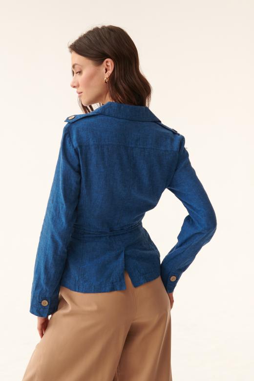 WOMEN’S LONG SLEEVE BLAZER LENO