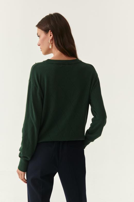 LADIES' LIGHTWEIGHT SWEATER WITH PEARLS AZJAKI