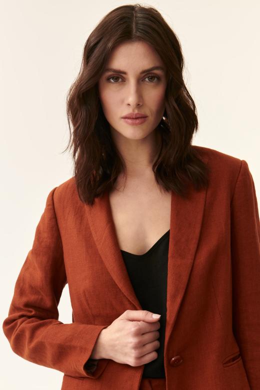 WOMEN’S LINEN BLAZER KAREMALIA