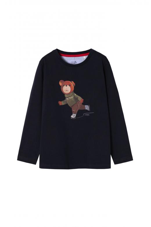 T-SHIRT DLA CHŁOPCA Z BAWEŁNY BCI MISIAREK KIDS