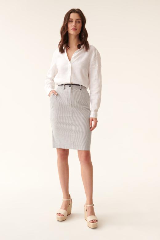 WOMEN’S STRIPED PENCIL SKIRT ROKI