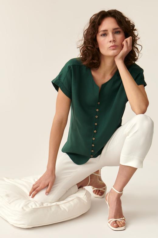 WOMEN’S BUTTONED-DOWN BLOUSE SAMANTO