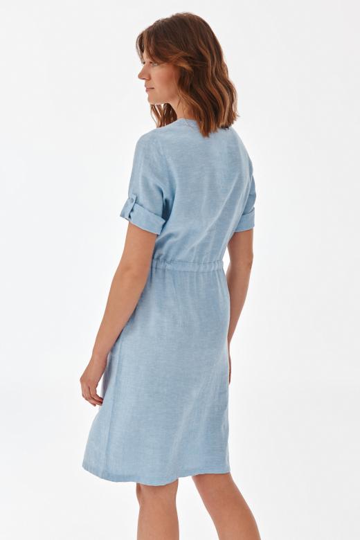 DRESS WITH LINEN DEMENTORI