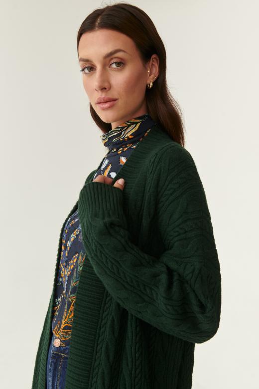 LADIES' LONG CARDIGAN KURLI