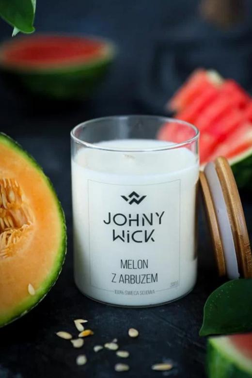 ŚWIECA SOJOWA MELON Z ARBUZEM