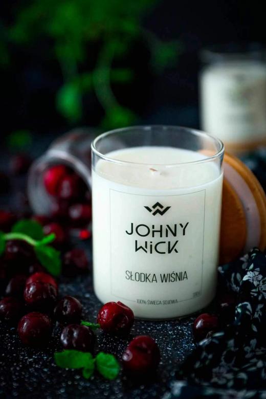 ŚWIECA SOJOWA SŁODKA WIŚNIA