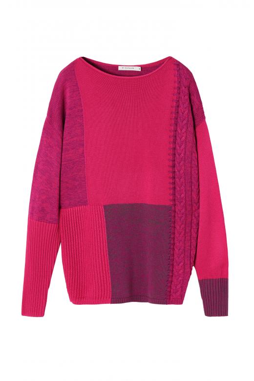 LADIES' PATCHWORK SWEATER MAJO